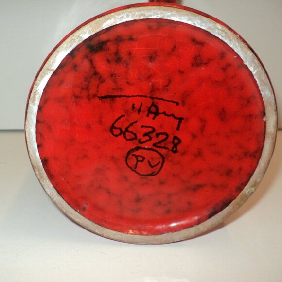 Vintage Peasant Village Italy Pottery Pitcher Red Black Mottled 6" H 66328 1970 - Picture 6 of 6